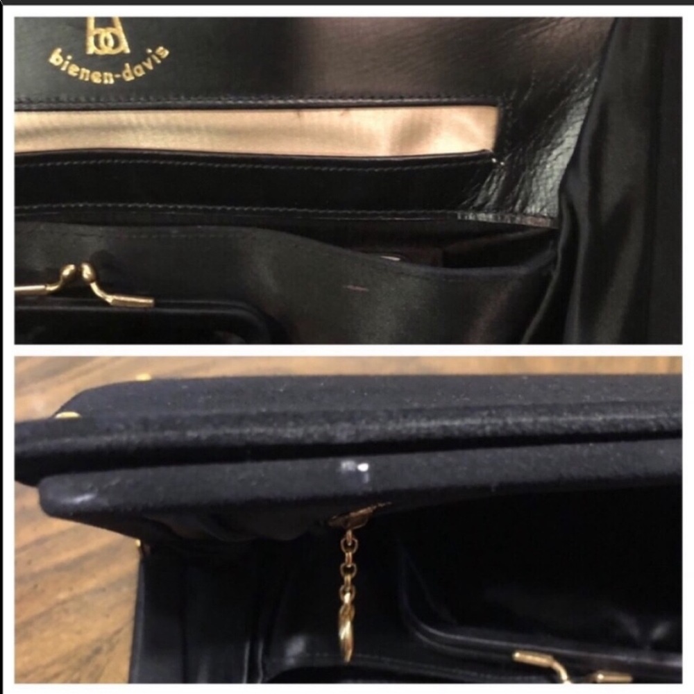 Bienen-Davis Suede Velvet Feel Vintage Evening Bag - Picture 6 of 8